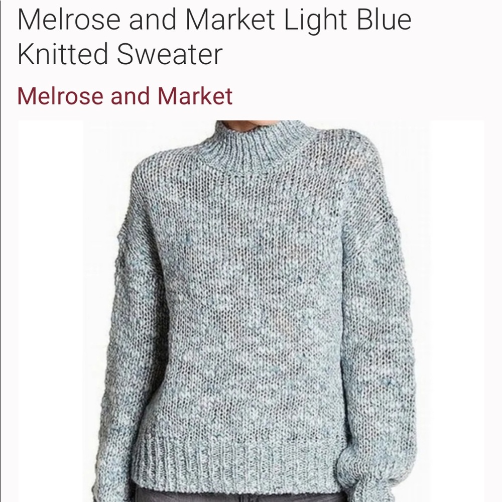 ✨MELROSE & MARKET✨blue turtleneck sweater Medium